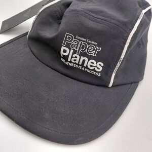 NWT Paper Planes Black GREATNESS IS A PROCESS Adjustable Hat Cap Summer Outdoor